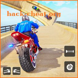 Police Bike Stunt Games: Mega Ramp Stunts Game icon