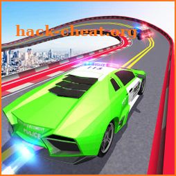 Police Mega Ramp Car Simulator Cops Racing Stunts icon