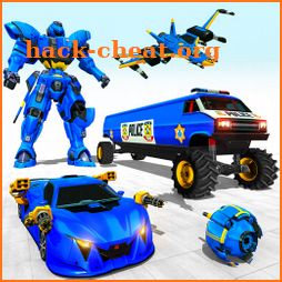 Police Robot Car Transform War icon