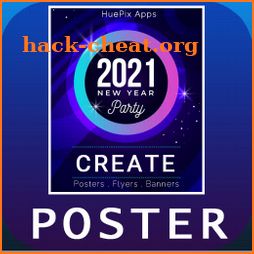 Poster Maker 2021 Flyer, Banner Ad graphic design icon