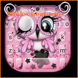 Pretty Pinky Owl Keyboard Theme icon