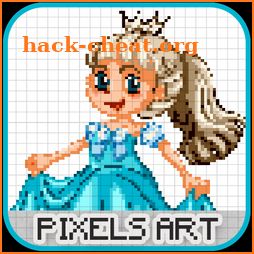 Princes Pixel Art - Sandbox Number Coloring icon