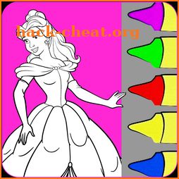 Princess Coloring- Beautiful and Full Color Pen icon