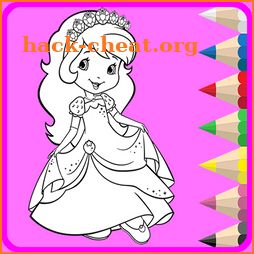 Princess Coloring Book Drawing Pages icon