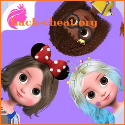 Princess makeup dress up, girl dress up game icon