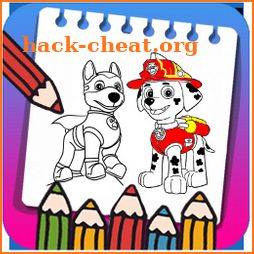 Pups patrol coloring book icon