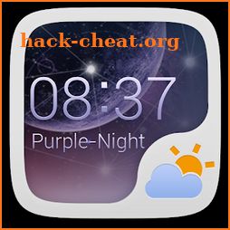 PURPLENIGHT THEME GO WEATHEREX icon