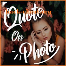 Quotes on photos, photo editor, photo text editor icon