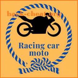 Racing car moto icon