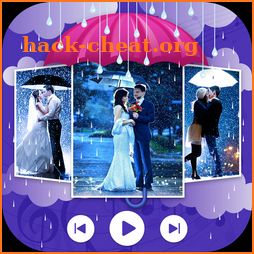 Rain Photo Video Maker With Music icon