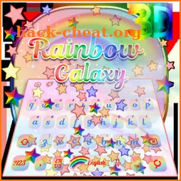 Rainbow Galaxy Gravity Keyboard Theme🌈 icon