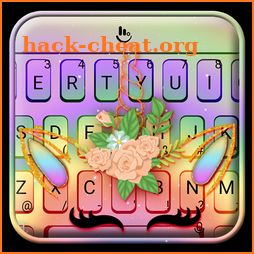 Rainbow Rose Unicorn Keyboard Theme icon