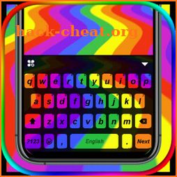 Rainbow Wave Live Keyboard Background icon