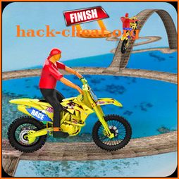 Real Moto Stunt Racing Tracks Racing Game 2018 icon