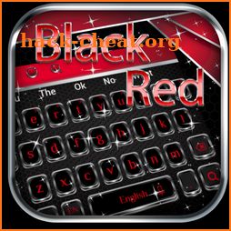 Red Black Shiny Keyboard icon