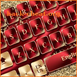 Red Gold Luxury Keyboard icon