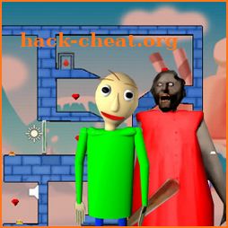 Red Granny and Green Baldi icon