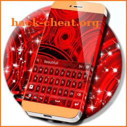 Red Neon Color Keyboard icon