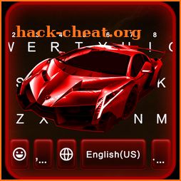 Red Racing Sports Car Keyboard Theme icon