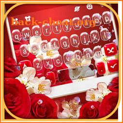 Red Rose Floral Keyboard Theme icon