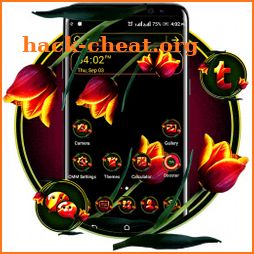 Red Tulip Theme Launcher icon