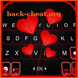 Red Valentine Heart Keyboard Background icon