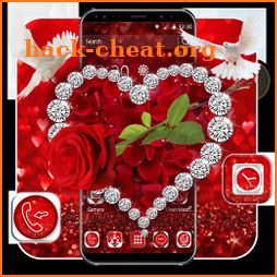 Red Valentine Rose Pigeon Theme icon