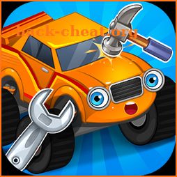 Repair machines - monster trucks icon