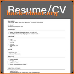 Resume Builder Free - Classic Resume Template icon