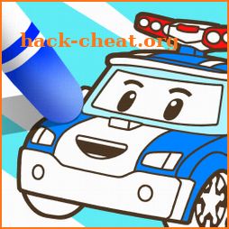 Robocar Poli SketchBook Game - Kids Painting,Color icon