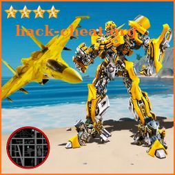 Robot Airplane Simulator Flying Robot Transforming icon