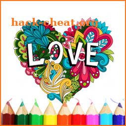 Romantic Heart Coloring Book icon