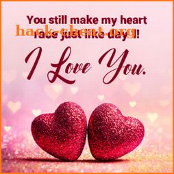 Romantic love messages images icon