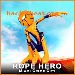 Rope Hero Miami Crime City - Flying Hero Simulator icon