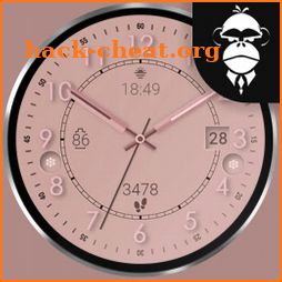 Rose gold elegant watch face icon