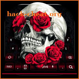 Rose Skull Keyboard icon