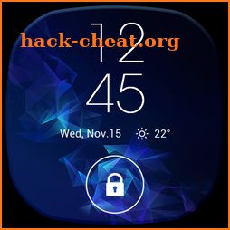 S8 lock screen for Galaxy Samsung phone icon