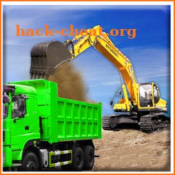 Sand Excavator Truck Driving Rescue Simulator 3D icon