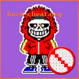 Sans Undertale Color By Number - Paint Coloring icon