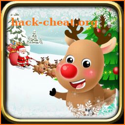 Santas special reindeer xmas icon