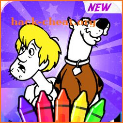 Scoby Coloring doog game Book icon