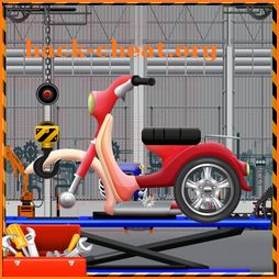 Scooter Motobike Maker Factory: Repair Game icon