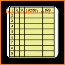 ScoreSheet for Duplicate Bridge icon