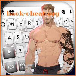 Sexy Muscle Wrestler Keyboard Background icon