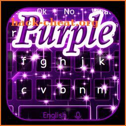 Shiny Sparkling Purple Keyboard Theme icon