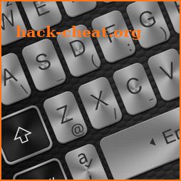 Silver Black Metal Keyboard Theme icon