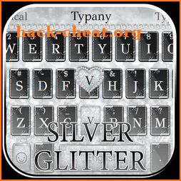 Silver Glitter Keyboard icon