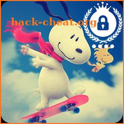 Snoopy Funny Cartoon Nice Dog App Lock Screen icon