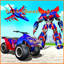 Snow Mountain ATV Quad Bike Transform Robot Games icon