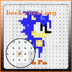 Sonic Pixel Art - Color by Number for Free icon